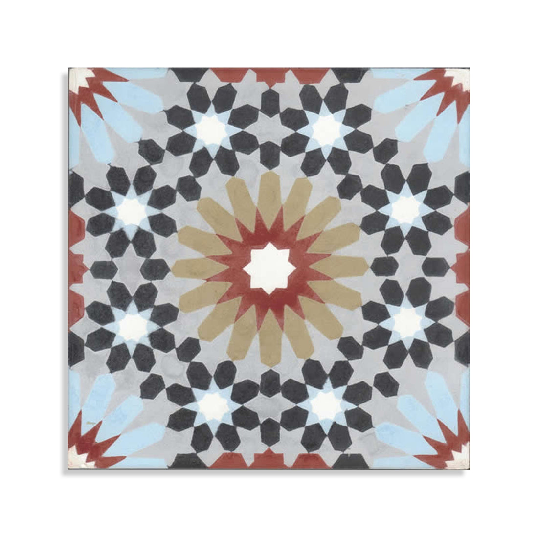 Moroccan Encaustic Cement Pattern 23c, 20 x 20cm - Tiles &amp; Stone To You