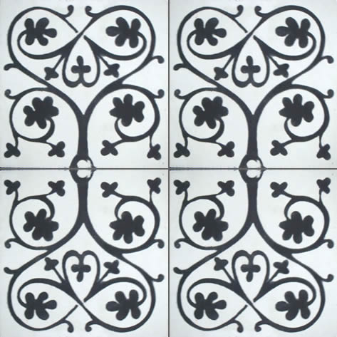 Moroccan Encaustic Cement Pattern 25c, 20 x 20cm - Tiles &amp; Stone To You