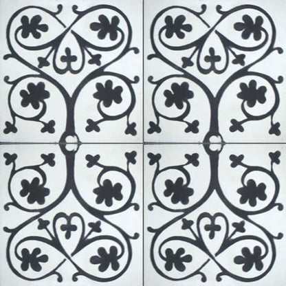 Moroccan Encaustic Cement Pattern 25c, 20 x 20cm - Tiles &amp; Stone To You