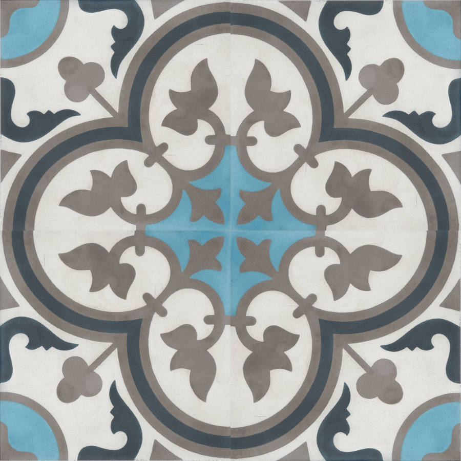 Moroccan Encaustic Cement Pattern 26a, 20 x 20cm - Tiles &amp; Stone To You