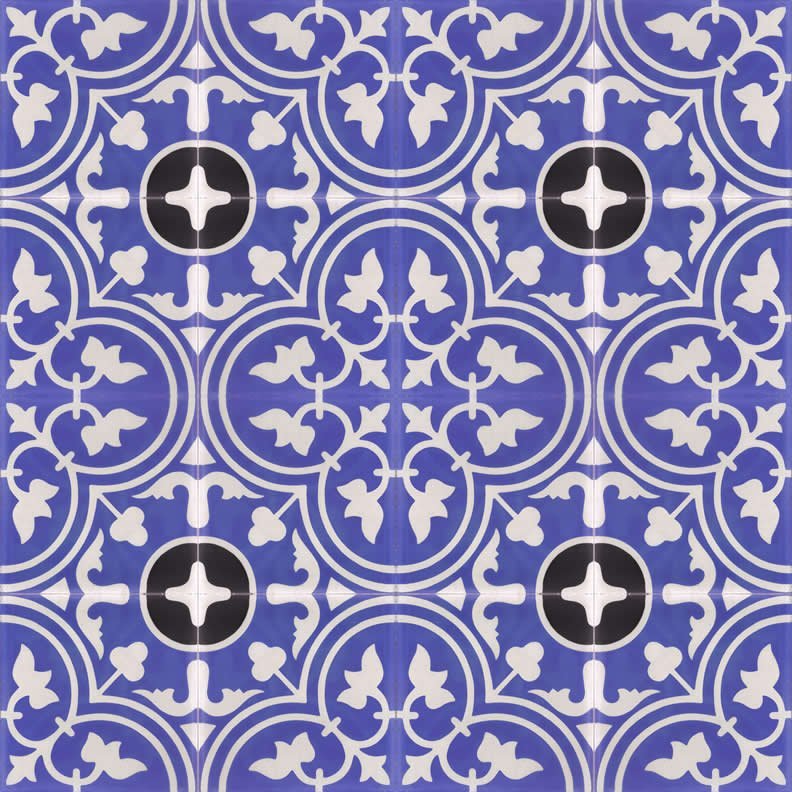 Moroccan Encaustic Cement Pattern 26c, 20 x 20cm - Tiles &amp; Stone To You