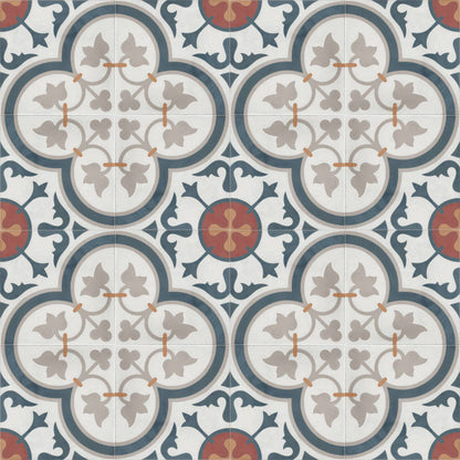 Moroccan Encaustic Cement Pattern 26d, 20 x 20cm - Tiles &amp; Stone To You