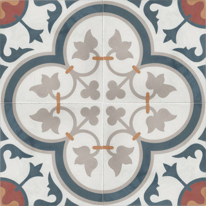 Moroccan Encaustic Cement Pattern 26d, 20 x 20cm - Tiles &amp; Stone To You