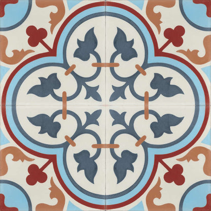 Moroccan Encaustic Cement Pattern 26e, 20 x 20cm - Tiles &amp; Stone To You