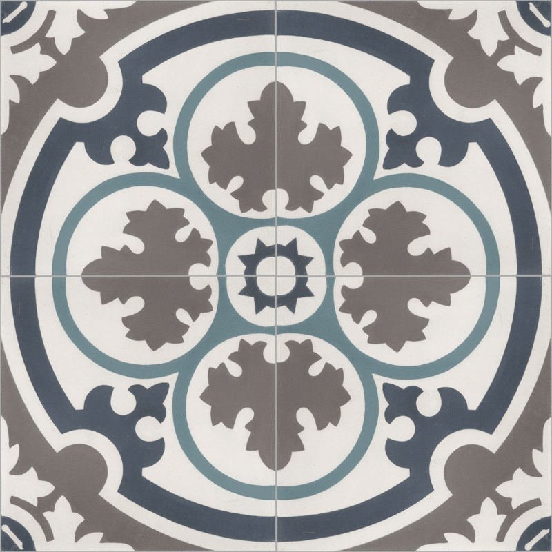 Moroccan Encaustic Cement Pattern 26j, 20 x 20cm - Tiles &amp; Stone To You