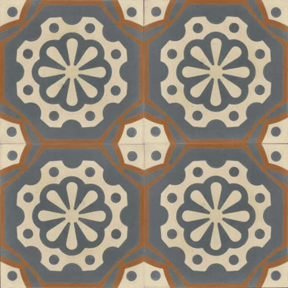 Moroccan Encaustic Cement Pattern 27d, 20 x 20cm - Tiles &amp; Stone To You