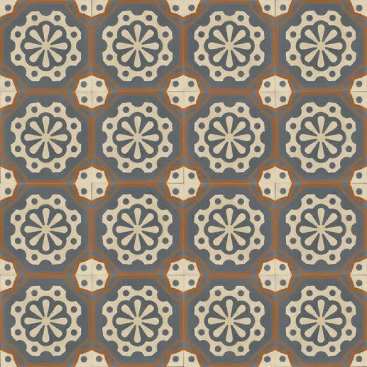 Moroccan Encaustic Cement Pattern 27d, 20 x 20cm - Tiles &amp; Stone To You