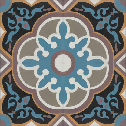 Moroccan Encaustic Cement Pattern 29a, 20 x 20cm - Tiles &amp; Stone To You