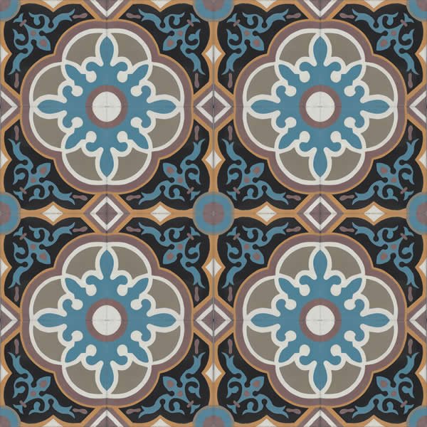 Moroccan Encaustic Cement Pattern 29a, 20 x 20cm - Tiles &amp; Stone To You