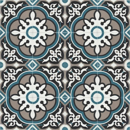 Moroccan Encaustic Cement Pattern 29b, 20 x 20cm - Tiles &amp; Stone To You