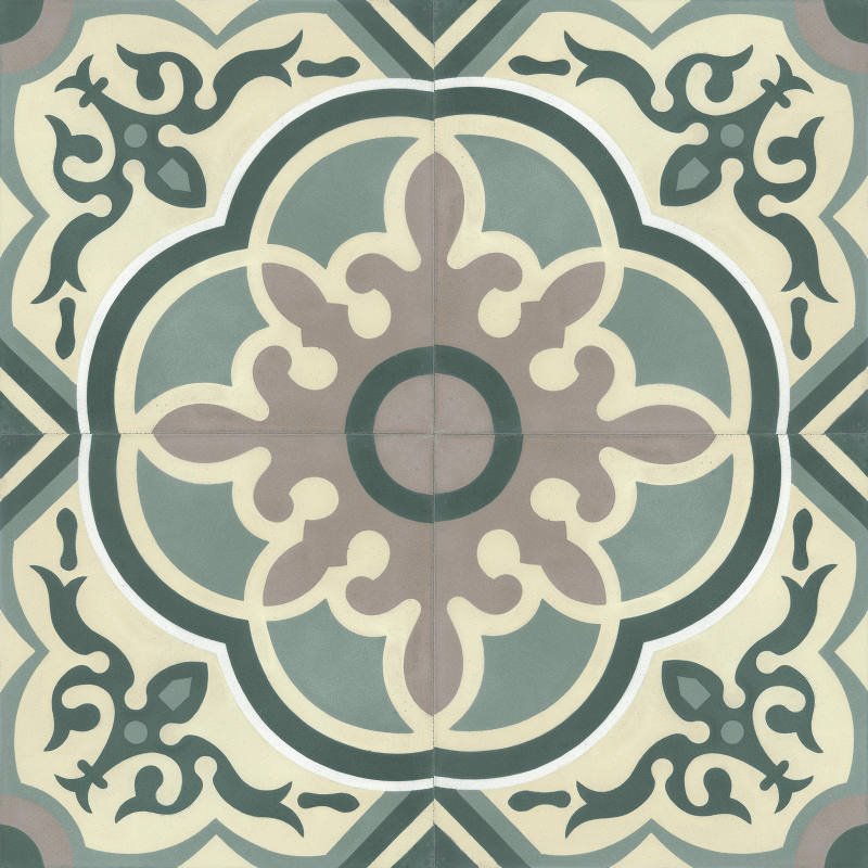 Moroccan Encaustic Cement Pattern 29c, 20 x 20cm - Tiles &amp; Stone To You