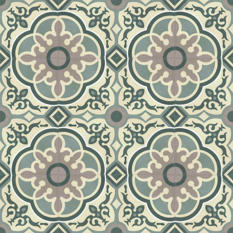 Moroccan Encaustic Cement Pattern 29c, 20 x 20cm - Tiles &amp; Stone To You