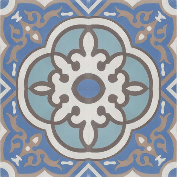 Moroccan Encaustic Cement Pattern 29d, 20 x 20cm - Tiles &amp; Stone To You