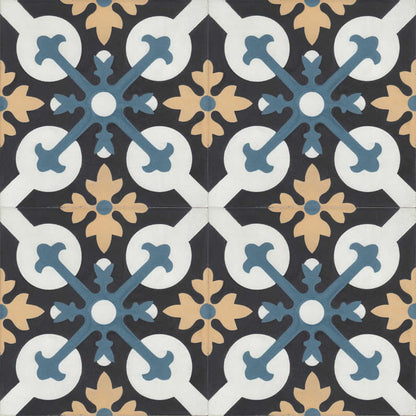 Moroccan Encaustic Cement Pattern 36a, 20 x 20cm - Tiles &amp; Stone To You