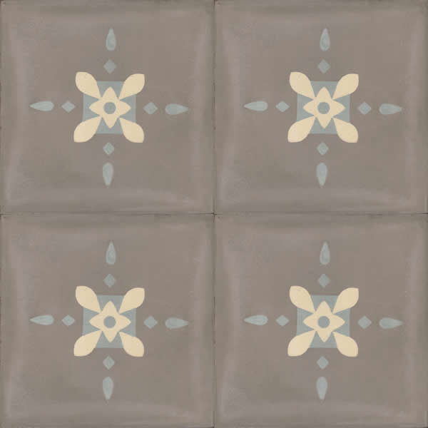 Moroccan Encaustic Cement Pattern gr01, 20 x 20cm - Tiles &amp; Stone To You