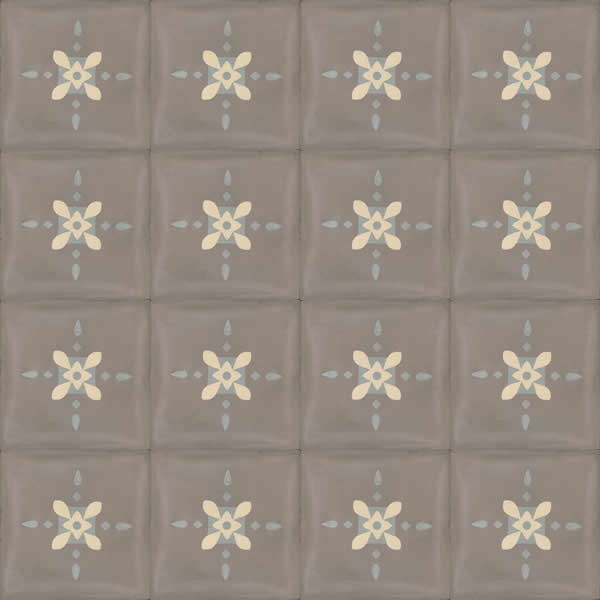 Moroccan Encaustic Cement Pattern gr01, 20 x 20cm - Tiles &amp; Stone To You