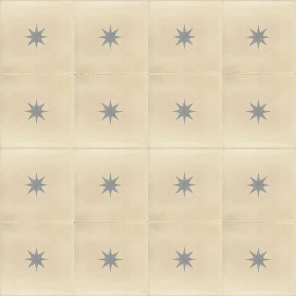 Moroccan Encaustic Cement Pattern gr17, 20 x 20cm - Tiles &amp; Stone To You