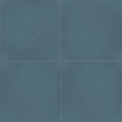 Moroccan Encaustic Cement Single Colour Dark Blue, 20 x 20cm - Tiles &amp; Stone To You
