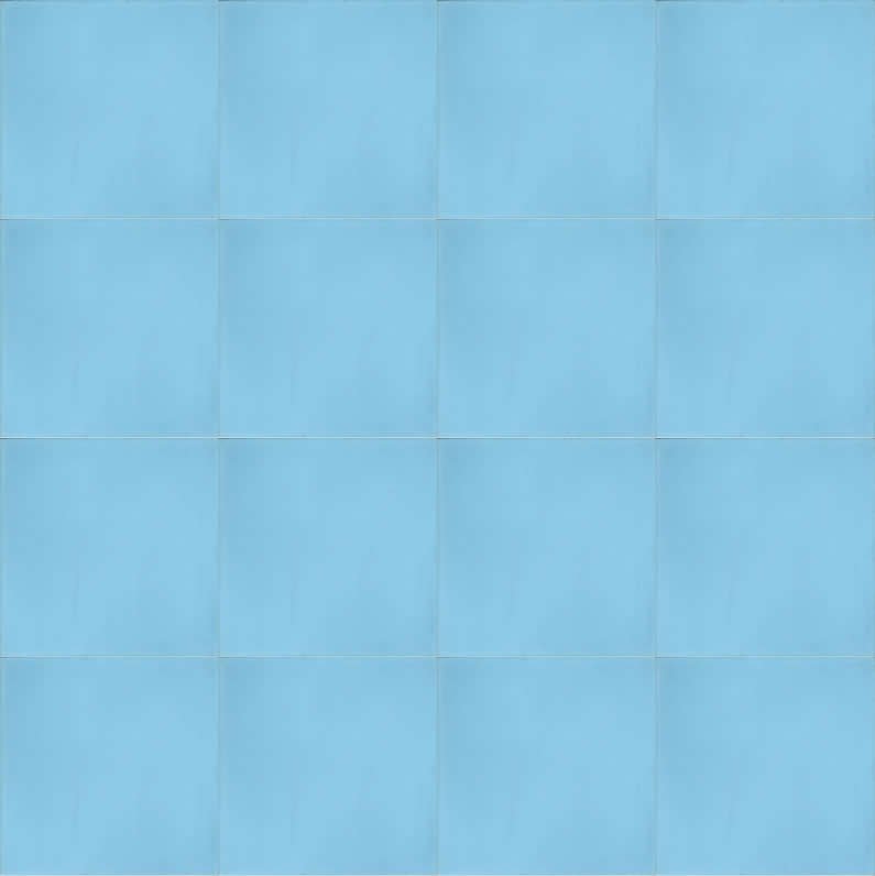 Moroccan Encaustic Cement Sky Blue, 20 x 20cm - Tiles &amp; Stone To You