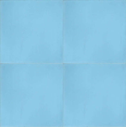Moroccan Encaustic Cement Sky Blue, 20 x 20cm - Tiles &amp; Stone To You