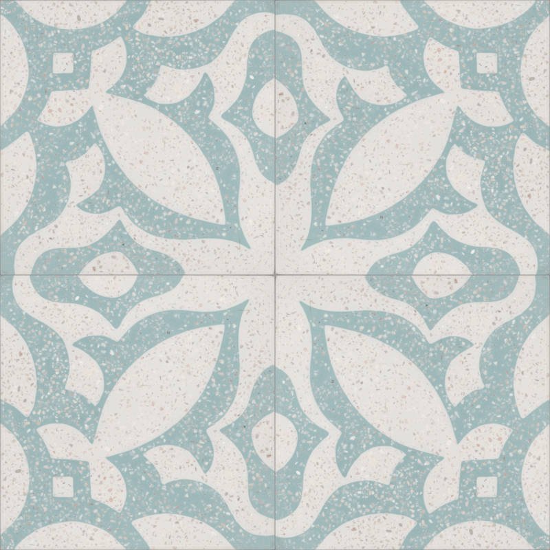 Moroccan Encaustic Cement Terrazzo Pattern 15, 20 x 20cm - Tiles &amp; Stone To You