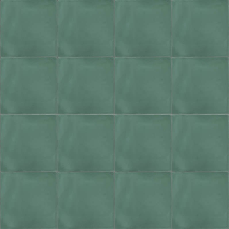 Moroccan Encaustic Cement Turquoise, 20 x 20cm - Tiles &amp; Stone To You