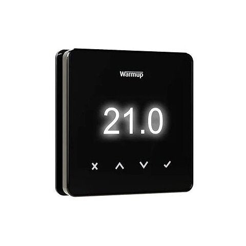 Warmup - Element WiFi Dark Thermostat, Dark Chrome (26547) - Tiles & Stone To You