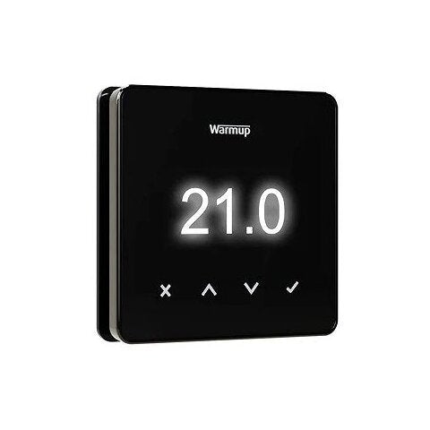 Warmup - Element WiFi Dark Thermostat, Dark Chrome (26547) - Tiles &amp; Stone To You